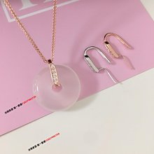 925銀扣平安扣 吊墜夾扣吊墜扣翡翠玉石水晶中小號純銀夾扣頭包郵-沐雨家居 歷史價格詳細信息