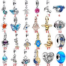 UU代購#Pandora潘朵拉海洋風系列diy硅膠定位隔珠手鏈配件海星貝殼925純銀珠子散珠飾品 歷史價格詳細信息