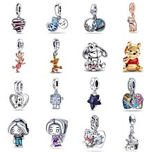 UU代購#Pandora潘多拉卡通串珠鍍銀風格手鏈配飾珠子DIY十二星座吊飾吊墜夜光 歷史價格詳細信息