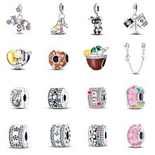 UU代購#Pandora潘多拉設計珠子手鏈串飾吊飾鍍銀串珠DIY手串項鏈吊墜飾品 歷史價格詳細信息