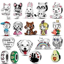 UU代購#Pandora潘多拉DIY珠子鍍銀串珠吊飾手鏈適用項鏈四葉草無限幸運吊墜 歷史價格詳細信息