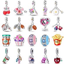 UU代購#Pandora潘多拉DIY珠子鍍銀串珠吊飾手鏈適用項鏈四葉草無限幸運吊墜 歷史價格詳細信息