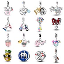 UU代購#Pandora潘多拉DIY珠子鍍銀串珠吊飾手鏈適用項鏈四葉草無限幸運吊墜 歷史價格詳細信息