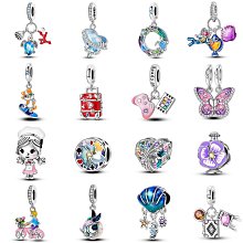 UU代購#Pandora潘多拉DIY珠子鍍銀串珠吊飾手鏈適用項鏈四葉草無限幸運吊墜 歷史價格詳細信息