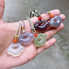 天然瑪瑙如意鎖鑰匙扣掛件手工編織女汽車鑰匙掛飾高檔流蘇創意禮 歷史價格詳細信息