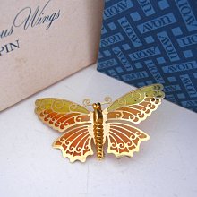 【戴大花2】Avon 1985年 Classic Circle Pin 金色經典 小翅膀  迴旋美品 別針 #B257 歷史價格詳細信息