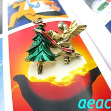 AEACOS@古董 古著 vintage retro 溫馨聖誕節 聖誕老人 滿滿禮物 鮮豔亮粉 童趣 可愛 別針胸針 歷史價格詳細信息