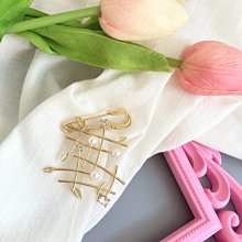 別針 胸針 珍珠圍巾扣絲巾扣環夾高檔女國航披肩扣日韓簡約百搭胸針配飾兩用 衣服配飾-寶島百貨 歷史價格詳細信息