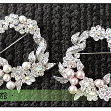 正韓 水鑽珍珠枝枒圍巾大衣別針領針胸針 歷史價格詳細信息