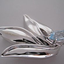 名媛的最愛歐美款國際R925銀鍍銠=銀白k胸針稻穗鑲絢麗頂級CZ鑽6.84 g.收藏10年，不氧化 歷史價格詳細信息