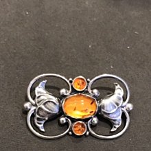 喬治傑生 GEORG JENSEN 236 B 人造藍寶石 純銀 胸針 歷史價格詳細信息