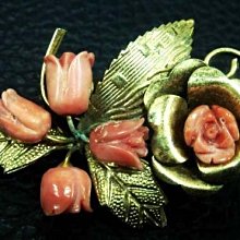 紅珊瑚別針 胸針 商業送禮 頂級天然台灣阿卡 蛋面 925純銀 附保證書 【大千珠寶】台北五十年寶石專賣店 歷史價格詳細信息