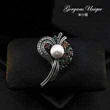 【熱賣精選】宮廷奢華水晶鋯石貝母珍珠胸針高檔大珍珠胸花別針 襯衣西裝別針 歷史價格詳細信息