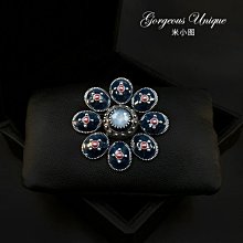 【熱賣精選】別針花朵寬松襯衫男女超火cec湖藍色襯衣純色百搭學生半袖上衣潮 歷史價格詳細信息