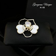 【熱賣精選】960 高檔銅微鑲花朵胸針天然貝殼花瓣胸花氣質配飾絲巾扣圍巾扣 胸針 別針 胸花 價格比較,價格查詢,歷史價格詳細信息