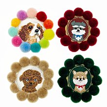韓國 刺繡 毛球 彩球 貓咪 可愛 壓夾 別針 歷史價格詳細信息