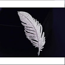韓版氣質別針微鑲鋯石羽毛胸針女西服大衣配飾 飾品批發 價格比較,價格查詢,歷史價格詳細信息