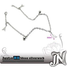 ．傑恩JN飾品．【CB04】『5角星』不退色．男用．西德鋼腳鍊．超殺促銷價(單件) 歷史價格詳細信息