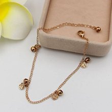 18K玫瑰金鈴鐺雙層鍊腳鍊 歷史價格詳細信息