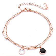 玫瑰金彩金雙層腳鍊 時尚氣質腳鍊 飾品 腳鍊女生 沙灘腳鏈 雙層圓珠腳鍊 小球腳鍊 金屬腳鍊 足鍊 圓球腳鍊 腳環 腳飾 歷史價格詳細信息