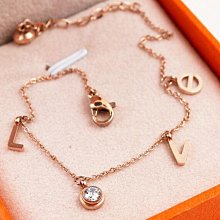 18K玫瑰金love五圓牌雙層鍊腳鍊 歷史價格詳細信息