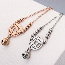 18K玫瑰金鈴鐺雙層鍊腳鍊 歷史價格詳細信息