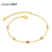 銅鍍金腳鍊 水鑽造型 氣質女孩必備 閃亮腳鍊 高跟鞋女孩配件 單件價【FKG740】Z.MO鈦鋼屋 歷史價格詳細信息