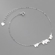 香港正生純銀 HK 水滴單鑽腳鍊 925純銀 如意貓 歷史價格詳細信息