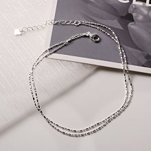 925純銀 腳鍊 雙層腳鏈-磨砂圓珠串珠百搭女飾品2色73zf3[獨家進口][米蘭精品] 歷史價格詳細信息