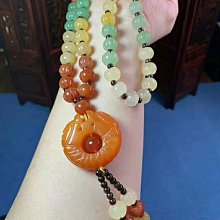 金絲玉項鏈新疆羊脂白108顆佛珠黃玉髓配飾手鏈新款小眾男女 歷史價格詳細信息