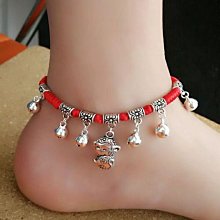 純銀鈴鐺紅繩手錬女森系手工編織腳鍊古風小眾簡約腳裸鏈學生禮物 歷史價格詳細信息