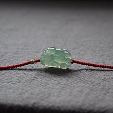 翡翠貔貅手鏈玉貔犰紅繩手鏈手工編織男款女士玉皮丘情侶飾品禮物~閒雜鋪子 歷史價格詳細信息