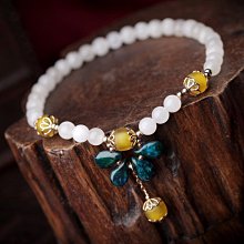 佛藝館   復古時尚 金莎琉璃 黑瑪瑙腳鍊 高貴典雅（GA-1206） 歷史價格詳細信息