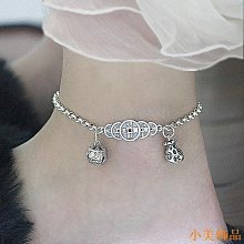 小美飾品鈴鐺手鍊女純銀會響有聲音網紅腳鏈子女款性感銀腳鏈女年新款 歷史價格詳細信息