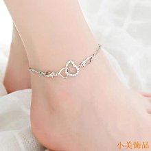 小美飾品波西米亞風水鑽心形腳鏈 女士時尚閃亮腳背鏈腳趾環首飾anklet 05 歷史價格詳細信息
