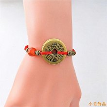 小美飾品招財平安女銅錢個性潮純銀腳鏈民族風生日禮物錢袋五帝泰銀幣復古 歷史價格詳細信息