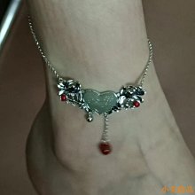 晴天飾品古風腳鏈宮廷四葉草草莓晶小紅繩純銀腳鏈女手工編織簡單1.12 歷史價格詳細信息