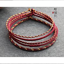 結福記龍結如意祥雲手工編織手繩男女簡約紅繩本命年手錬定製腳鍊 歷史價格詳細信息