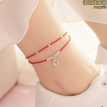 S925純銀十二星座腳鍊女紅繩許願幸運本命年小眾設計簡約2022新款 價格比較,價格查詢,歷史價格詳細信息