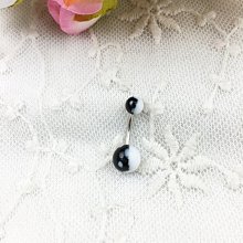 ~小靖的店~抗過敏鋼針 塑膠款太極造型肚環 特價單隻39元 價格比較,價格查詢,歷史價格詳細信息