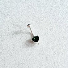 7mm三角黑鑽・肚臍環 925純銀 歷史價格詳細信息