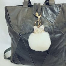 全新品正韓 真獺兔毛  紅色兔耳朵毛球包包吊飾*鑰匙圈* 歷史價格詳細信息