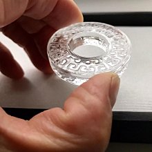 天然白水晶雙面雕九尾狐毛衣鍊 吊墜 正面美麗可愛的九尾狐，背 歷史價格詳細信息