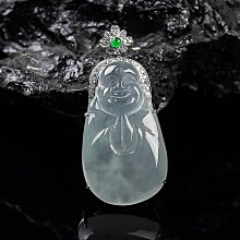 翡翠佛公金鑲玉吊墜老坑冰糯種黃色緬甸A貨掛件揭陽翡翠帶證書77 歷史價格詳細信息