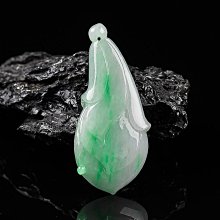 翡翠玉蘭花吊墜天然真品  飄綠冰種玉石加工雕刻花開富貴翡翠吊墜 歷史價格詳細信息