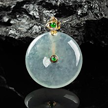 天然翡翠A貨，k金扣鑲嵌冰種佛公項鍊吊墜掛件玉墜鎖骨墜室外陽臺自然光，原相機實拍，無美顏！ 歷史價格詳細信息