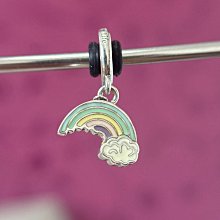 潘多拉，愛的彩虹吊墜，彩虹與云朵，797016，正品鋼印細節 價格比較,價格查詢,歷史價格詳細信息