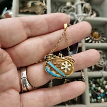 歐洲淘中古老銀琺瑯艦艇吊墜vintage非常精美的一枚老銀艦艇吊墜形象生動雕刻細致艦艇上還 歷史價格詳細信息