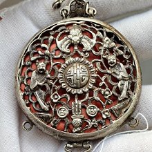 老銀鎖，尺寸如圖，重11.55克，做工精美，老包漿，包老 古玩 老物件 舊藏 -3731 歷史價格詳細信息