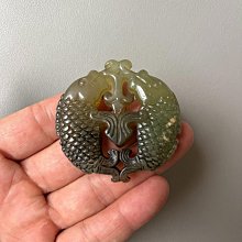 老玉古玩漢八刀仿古雕刻玉蟬一鳴驚人玉佩吊墜掛件 (2) 歷史價格詳細信息